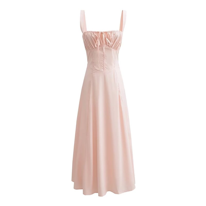 Elegant Women's Corset Lace Up Slim Fit Sling Dress